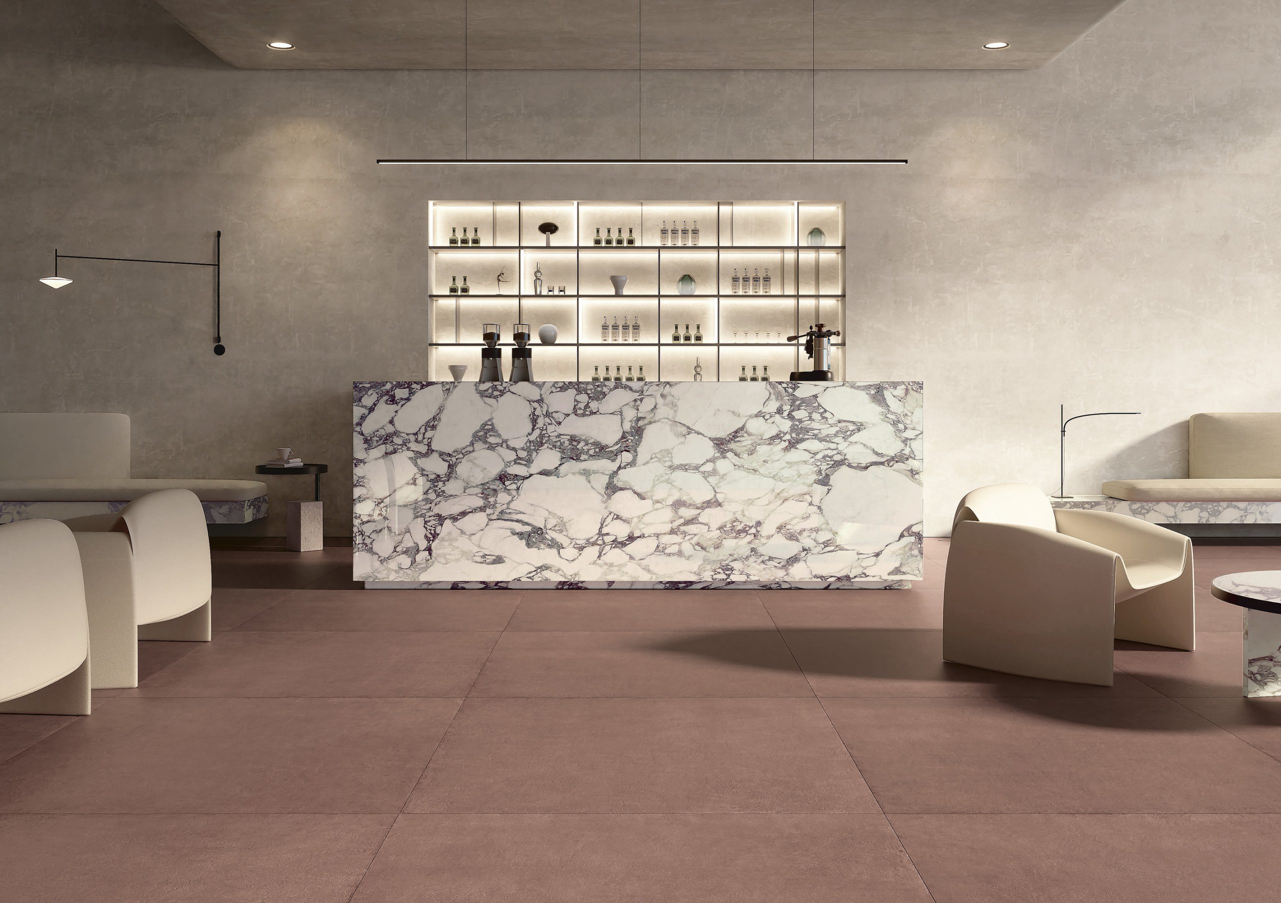 Ariostea MARSALA RED в интерьере Ariostea MARSALA RED в интерьере