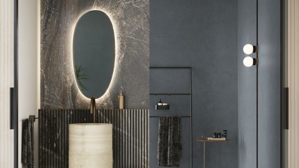 Ariostea STEEL BLUE в интерьере