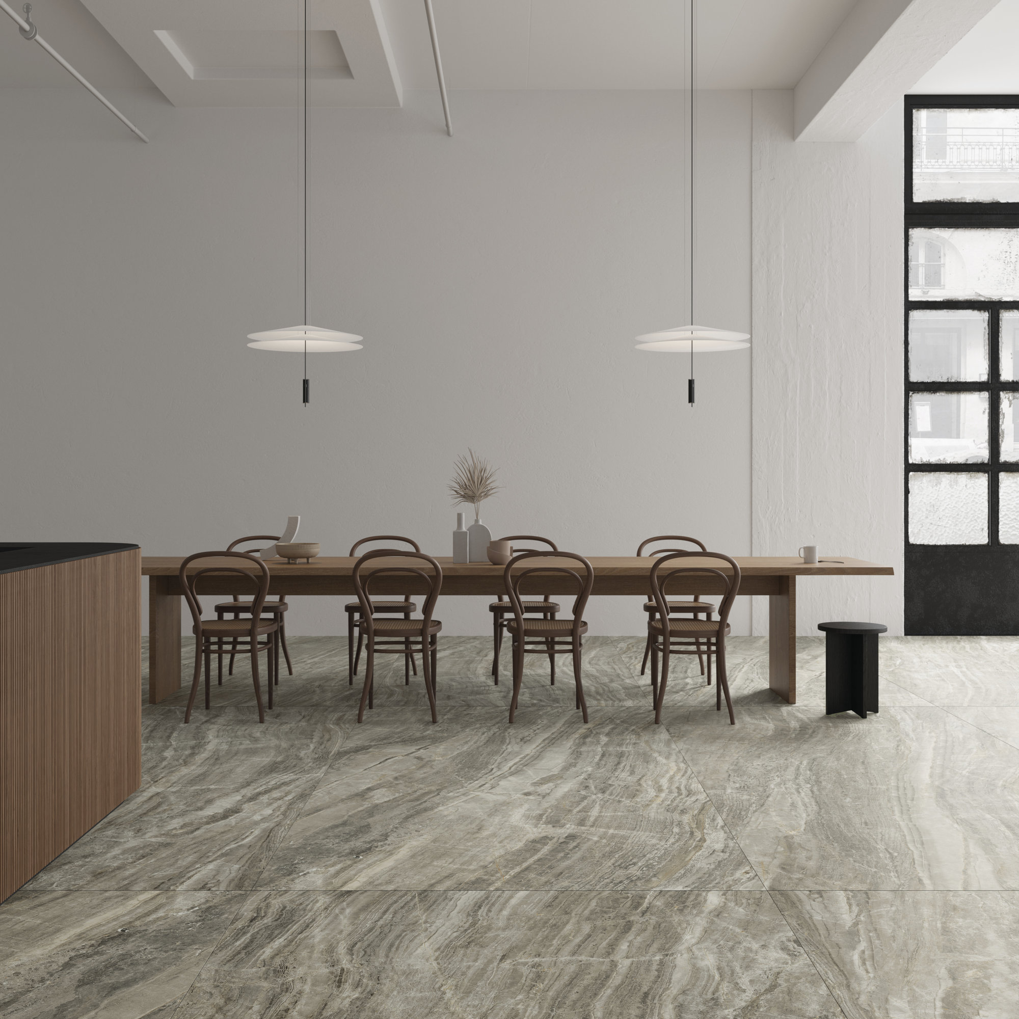 Ariostea DAINO GRIGIO в интерьере Ariostea DAINO GRIGIO в интерьере