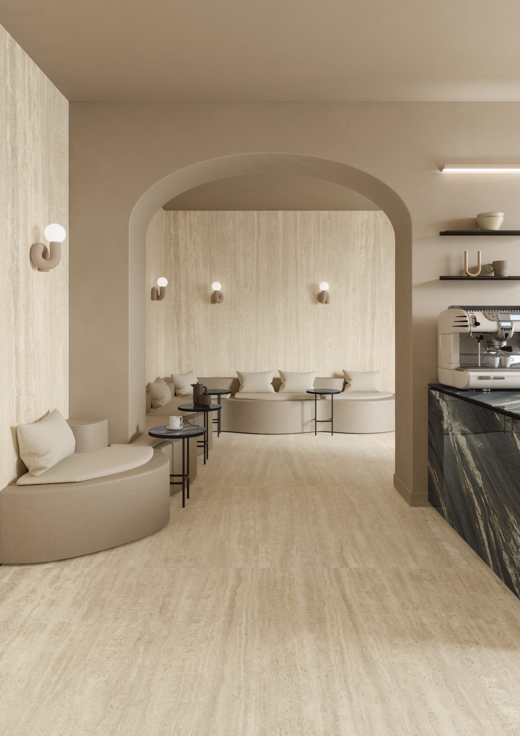 Ariostea TROPICAL BLACK в интерьере Ariostea TROPICAL BLACK в интерьере