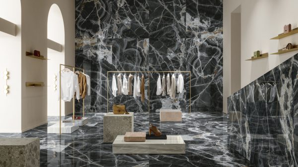 Ariostea ONICE NERO в интерьере