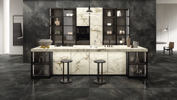 Ariostea INFINITY BLACK в интерьере