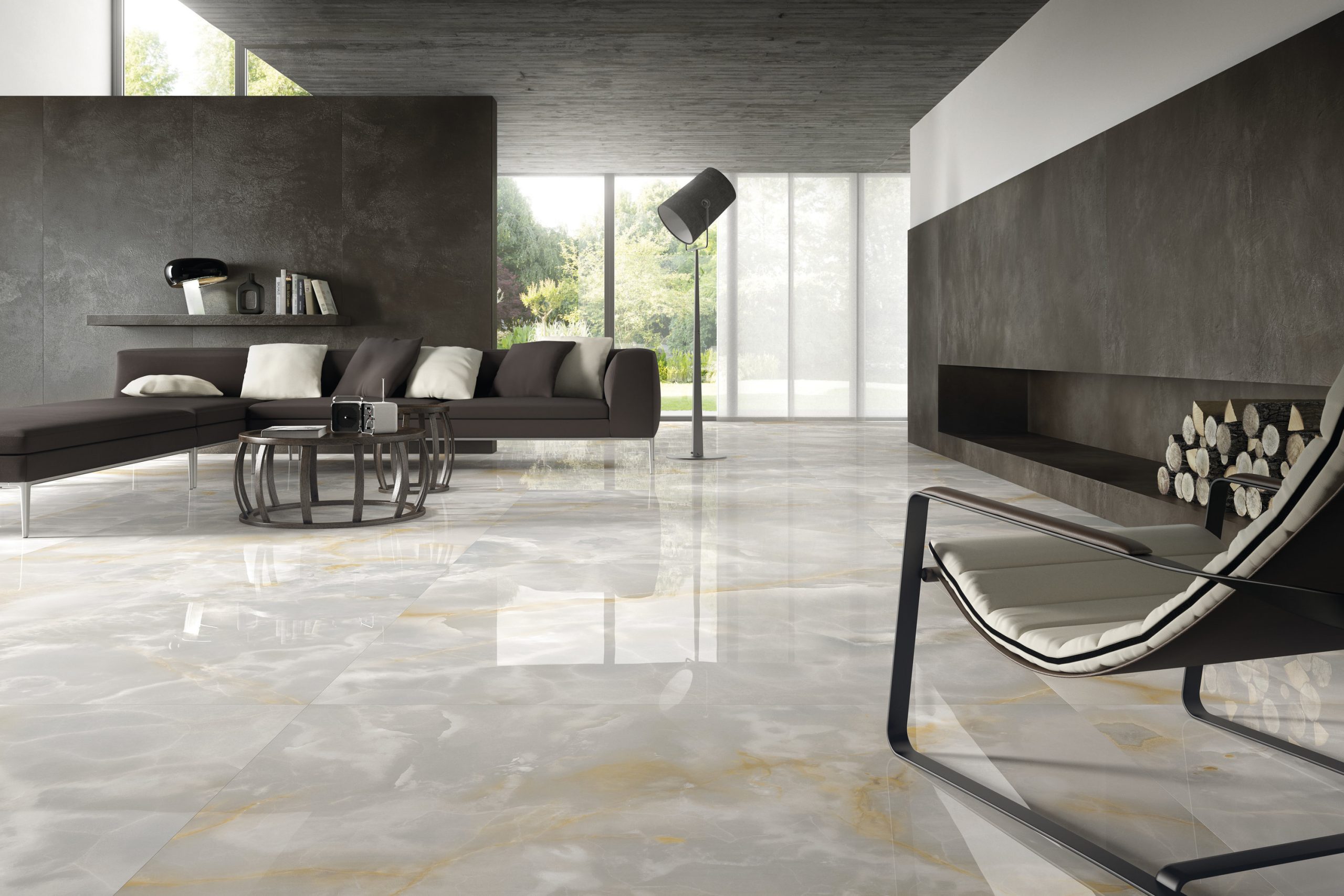 Ariostea ONICE GRIGIO в интерьере Ariostea ONICE GRIGIO в интерьере
